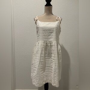 GAP Cream Textured Mini Dress